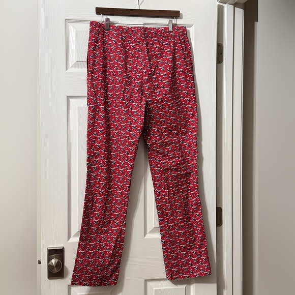 NWT Vineyard Vines men’s red whale ski pajama pants - Picture 2 of 5